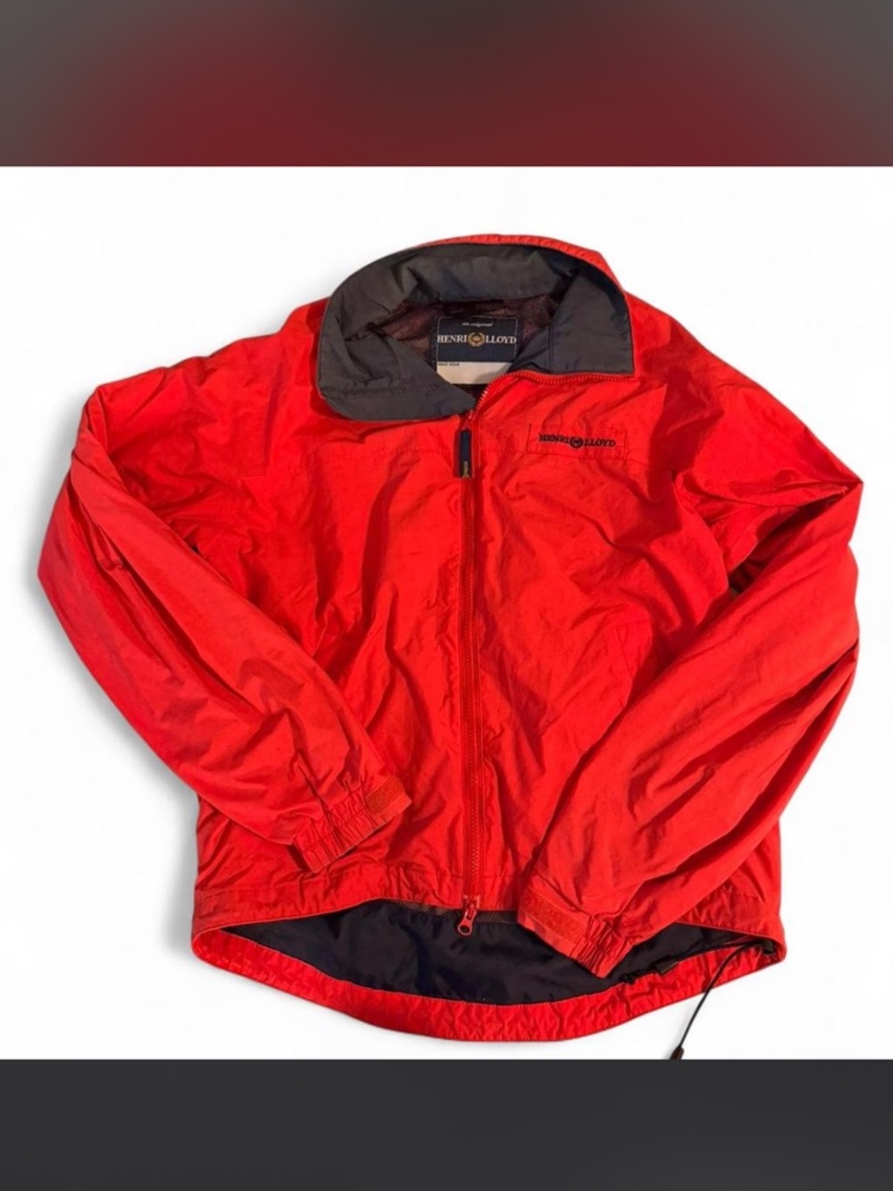 Vintage Henri Lloyd Men's Size Medium Red Lightweight Windbreaker Jacket